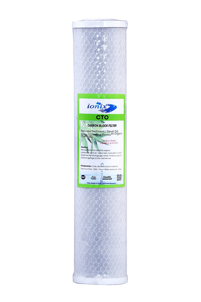IONIX Water Purifier Service Kit for Treo Tank Filtration System, Water Softener, 1 Year Replacement Filter Cartridge Set for Treo Tank Filtration System - Activated Carbon (Pack of 1) - Image 4