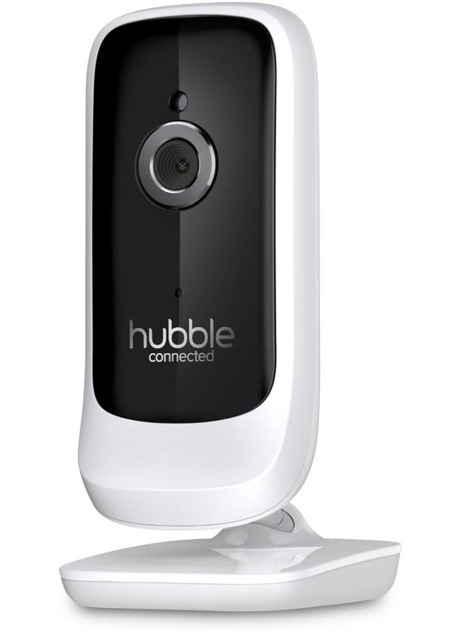 hubble connected - Hubble Connected Nursery View Premium - جهاز مراقبة الطفل للرضع / الأطفال - شاشة ملونة قطرية 5 بوصات، تحدث في اتجاهين، رؤية ليلية بالأشعة تحت الحمراء، اتصال آمن وخاص، نطاق يصل إلى 300 متر - أبيض - Image 1