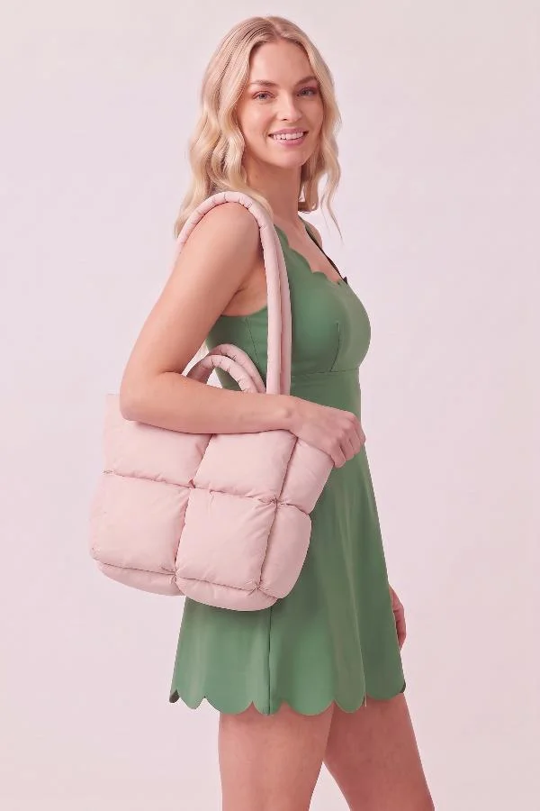 Svl Gala Quilted Puffer Tote Bag