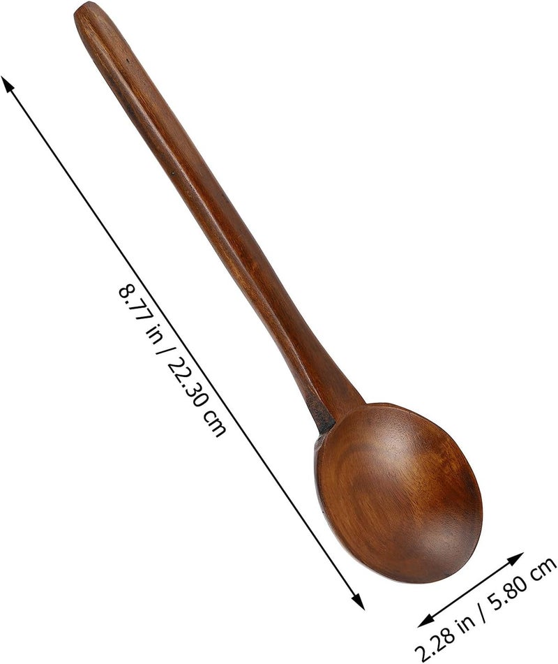 GALPADA Wooden Cooking Spoon Small Hardwood Ladle Kitchen Utensil for Soup Serving and Stirring Home Cooking Tool - Image 2