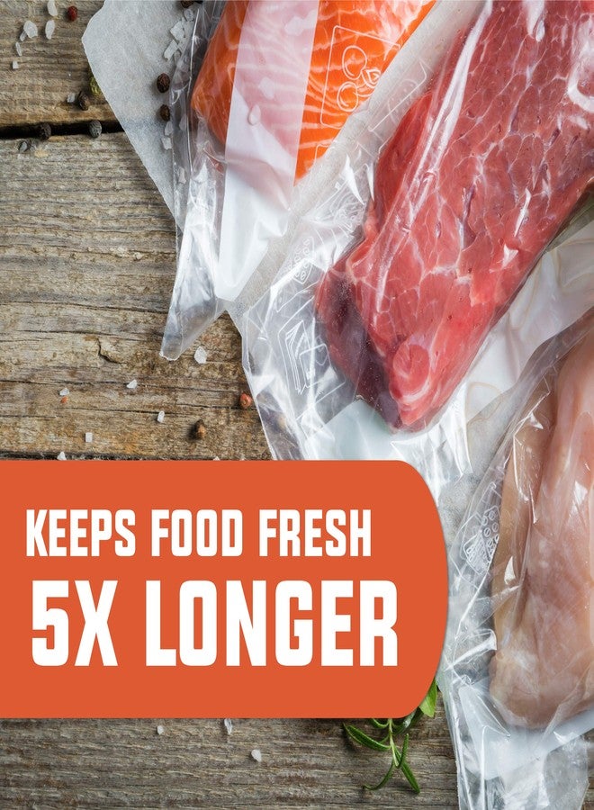 PrimalTek 8” x 20’ Cut-to-Size Vacuum Bag Rolls - 6 Rolls Included, User Friendly for Food Preservation - Microwave, Freezer and Boil Safe, BPA-Free, Compatible with Most Vacuum Sealer Machines - Image 5