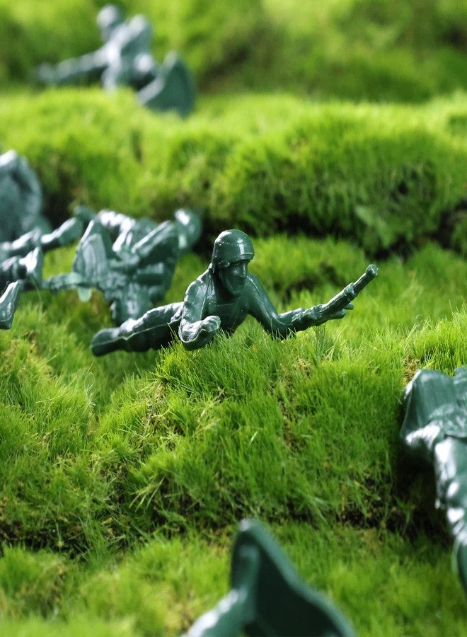 MCPINKY 100PCS Army Men Toy Soldiers, Plastic Soldier Figures Army Men Playset Multiple Poses for Boys Birthday Gift Green - Image 5