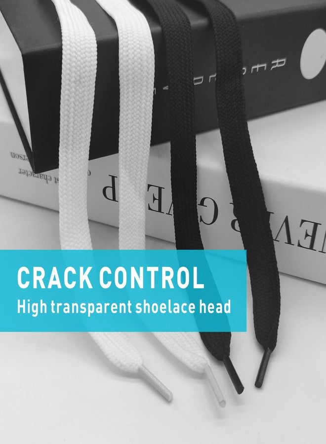 UamGlsob 5/8"(15mm) Wide Thick Shoe Laces for Sneakers, Fat Athletic Shoelaces Replacement Laces for Adidas Campus 00s Shoes (White, 54"/140cm) - Image 2