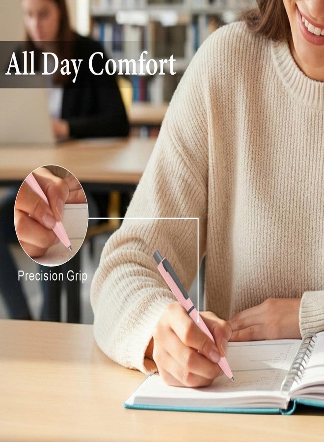 Cambond Ballpoint Pens Black Ink - Metal 1mm Medium Point Smooth Writing Click Pens Bulk, Bulk Retractable Nice Pen for College Student Office Woker Nurse Men Women(5 Pens with 5 Refills) - Image 3