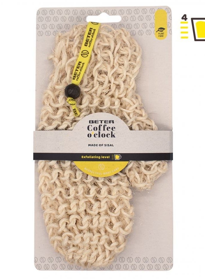BT BT Sisal Massage Glove Coffee O'clock - Image 1