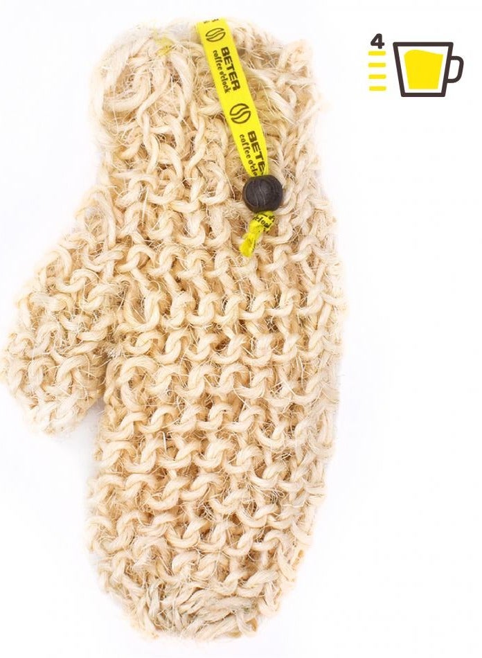 BT BT Sisal Massage Glove Coffee O'clock - Image 2