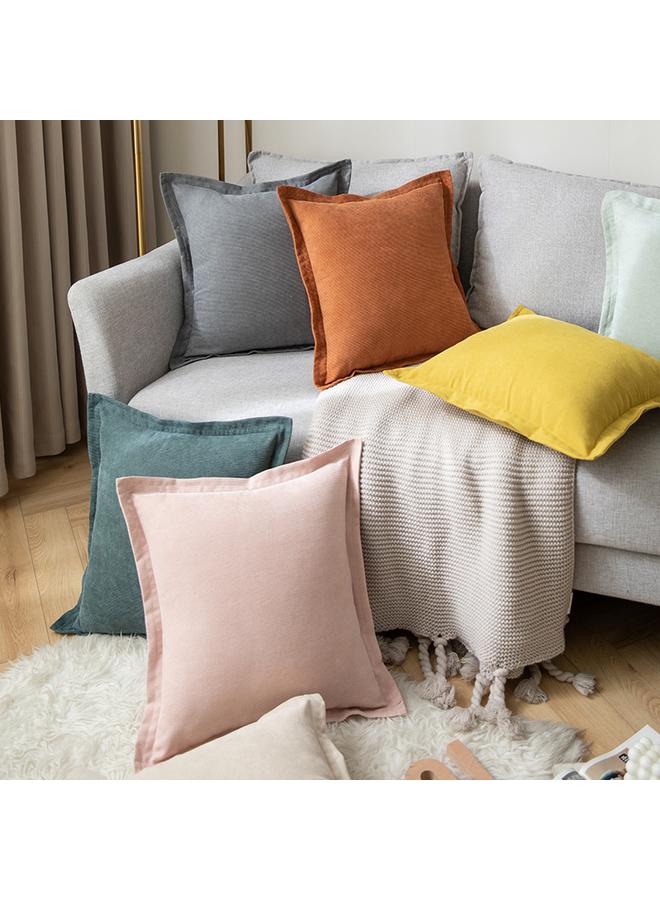 Bluejw Pillow-Silent Style Solid Color Sofa Backrest Corduroy Removable And Washable Sofa Pillow Office Simple Bedside Soft Bag  - Image 4