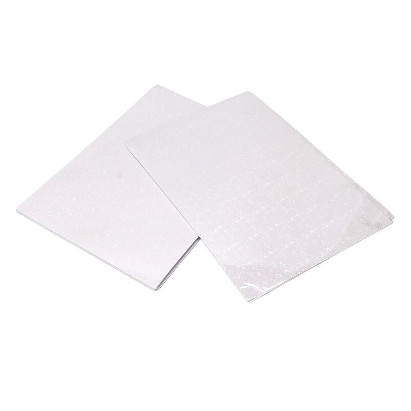 50 Sheets Holographic Cold Laminate Sheet, A4 DIY Laminating Sheets, Cuttable Scratch BOPP Material for Badge Making, Photo Post Lamination, Graphic Framing (Type 2) - Image 3