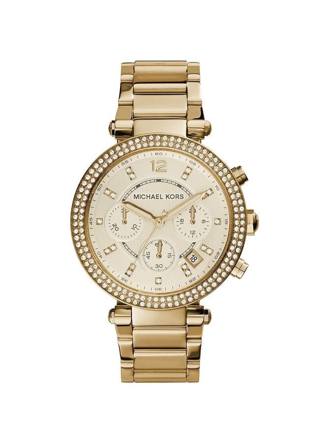 Michael Women's Stainless Steel Chronograph Watch MK5354 - Image 1