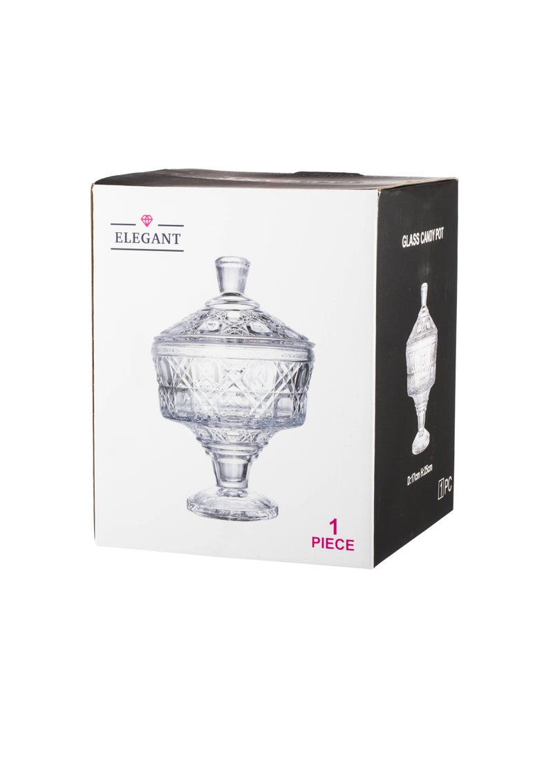 Elegant Multi-purpose clear glass candy and nut box  - Image 5