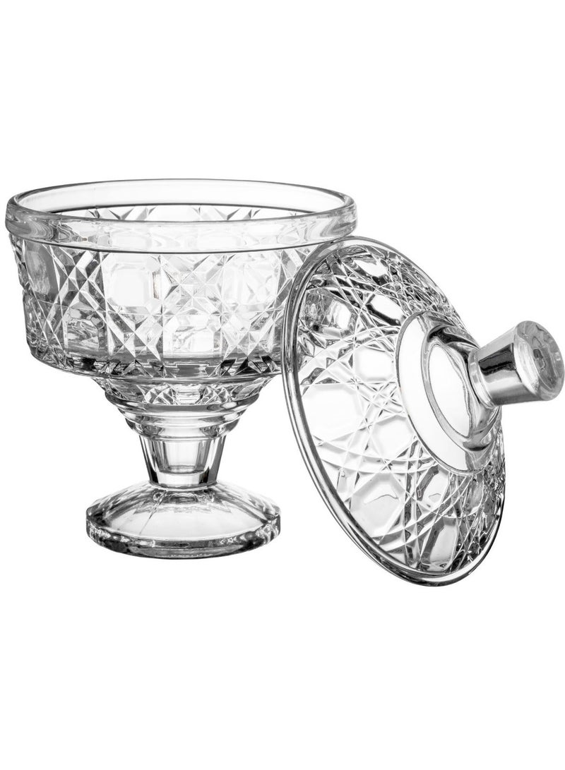 إيليجانت علبة حلويات و مكسرات من الزجاج الصافي و متعددة الاستخدام - Image 3