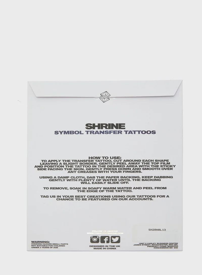 The Gypsy Shrine Symbol Transfer Tattoos