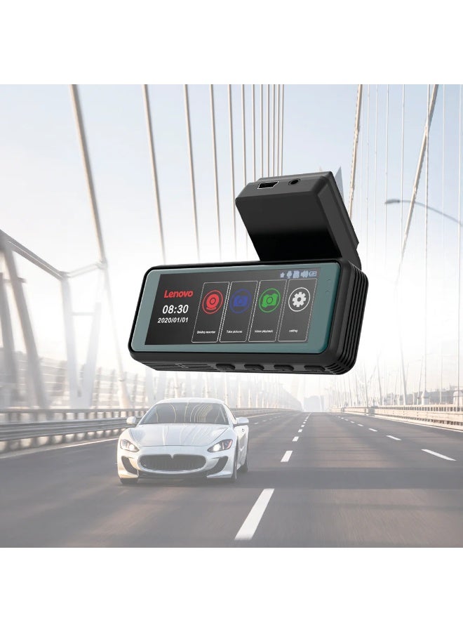 Lenovo Q3/3318 170° Ultra-Wide Dashboard Camera with Parking Surveillance Mode and Crystal-Clear Video Capture - Image 2