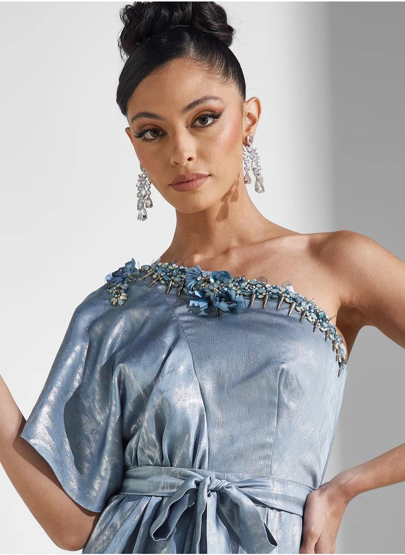 Amri One-Shoulder Maxi Dress
