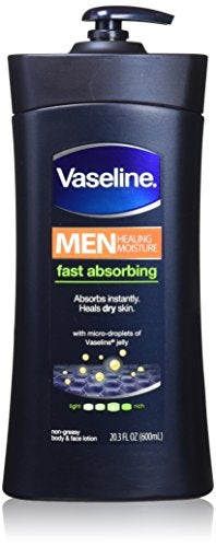 Vaseline Men Body and Face Lotion 203 Ounce BottlePack of 2
