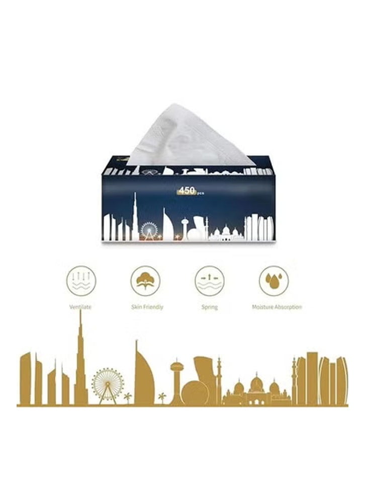 keke Pack of 10 Premium Quality New Technology Facial Tissue 100% Raw Wood Pulp 90 Sheet X 5 Ply - Image 2