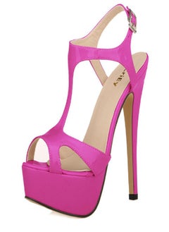 Cross-dresser Unisex Men's Hot Drag Queen Platform Stiletto High Heels Belt Buckle Peep Toe Shoes Sandals SM Gay Newhalf