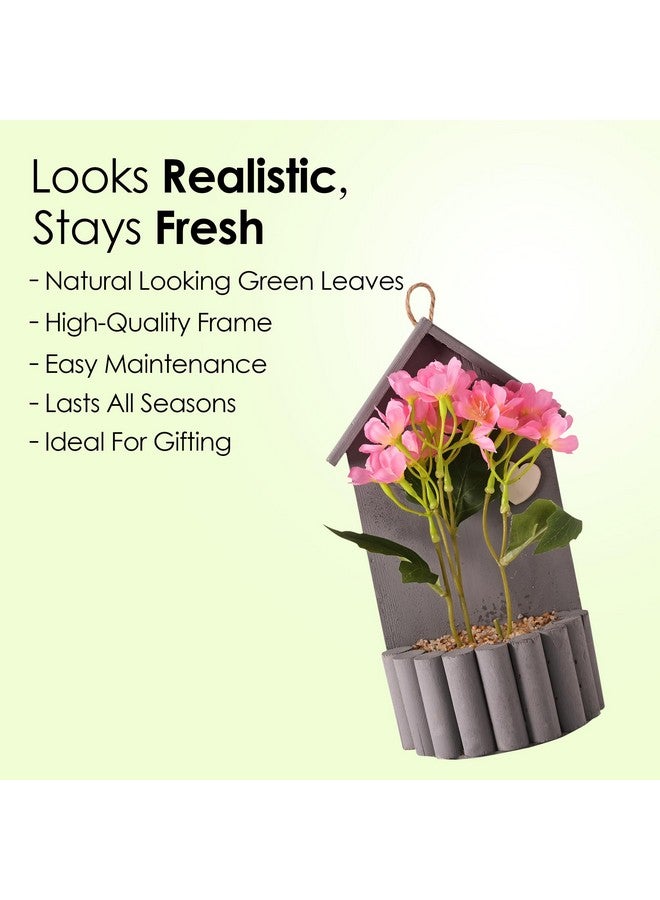 Hearts Artificial Plant | Plants For Office Décor | Decoration Artificial Flowers Pot | Artificial Flowers For Decoration | Natural Looking Plants | 24 Headed Spring Hydrangea | Multicolor - Image 3