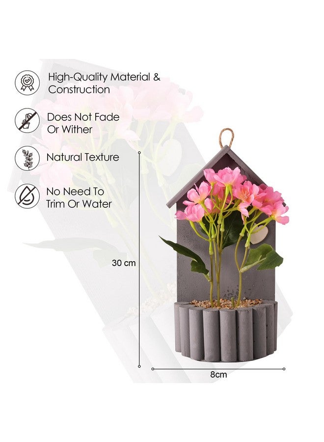 Hearts Artificial Plant | Plants For Office Décor | Decoration Artificial Flowers Pot | Artificial Flowers For Decoration | Natural Looking Plants | 24 Headed Spring Hydrangea | Multicolor - Image 2