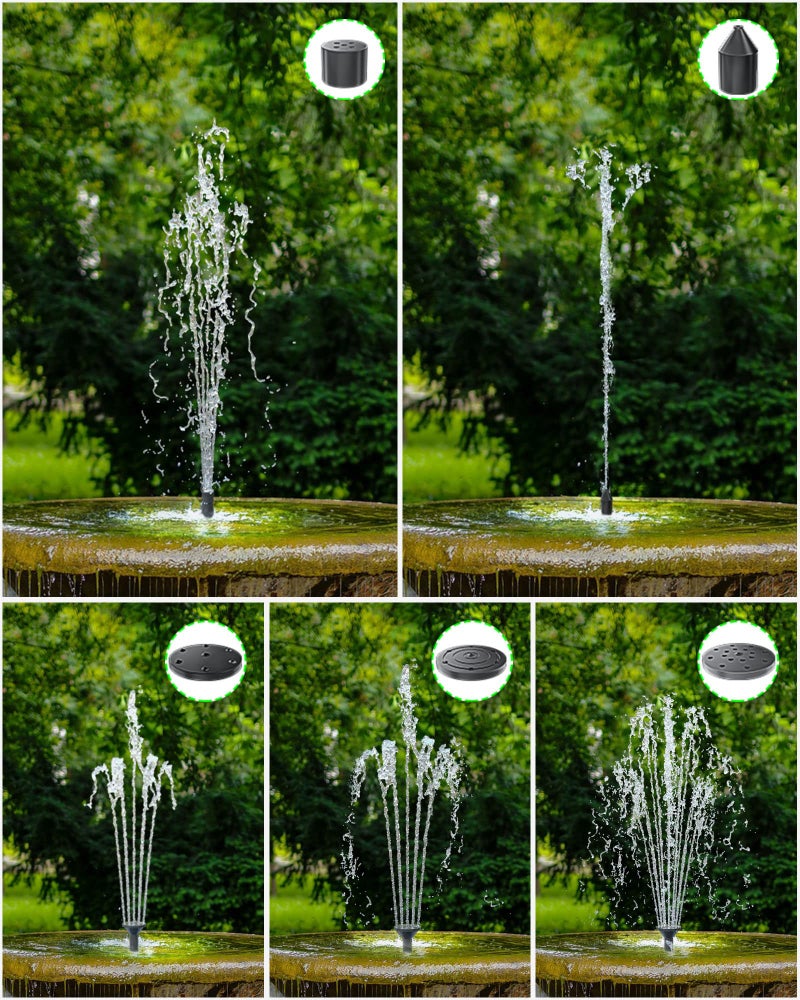 Biling Solar Water Fountain for Bird Bath, 3.5W Solar Water Pump Outdoor with 10ft Cable, 4ft Tubing, Solar Pond Pump for BirdBath, Garden Small Ponds (Need Direct Sunlight) - Image 4