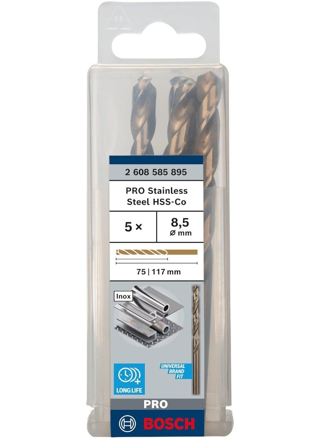 BOSCH Bosch Metal Drill Bits HSS-CO P5-HSS-Co-8.5mm Tools Accessories  - Image 2