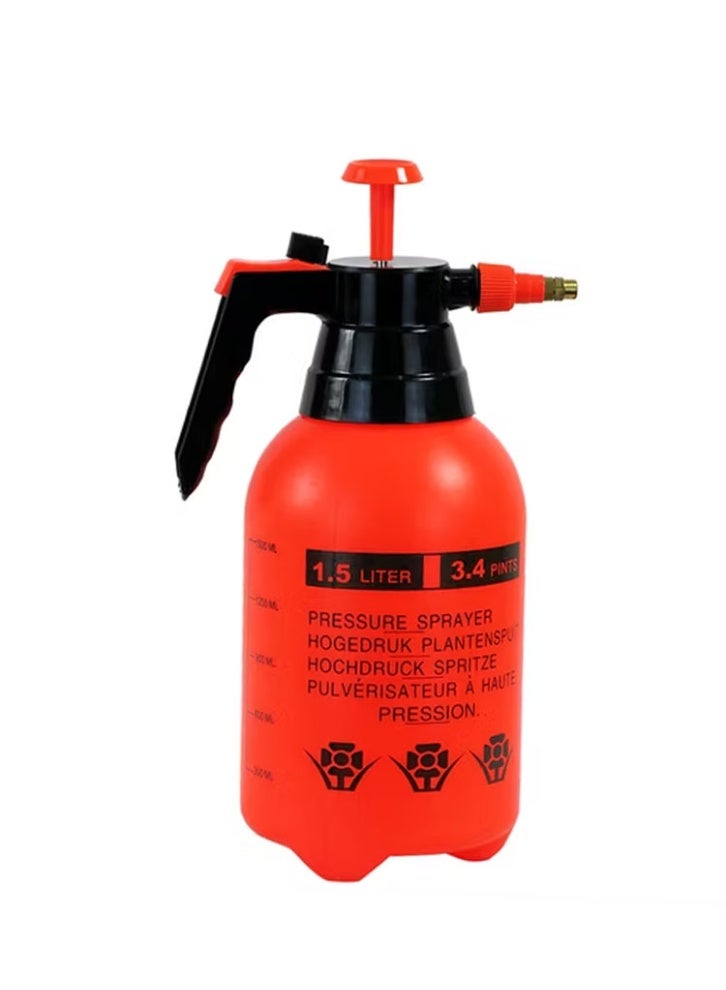Hedge 1.5L Handheld Pressure Sprayer  Multi-Purpose Pump Spray Bottle for Gardening Cleaning & Household Use - Image 1