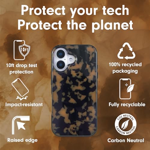 Sonix Case for iPhone 16 | Compatible with MagSafe | 10ft Drop Tested | Tortoiseshell | Brown Tort - Image 4