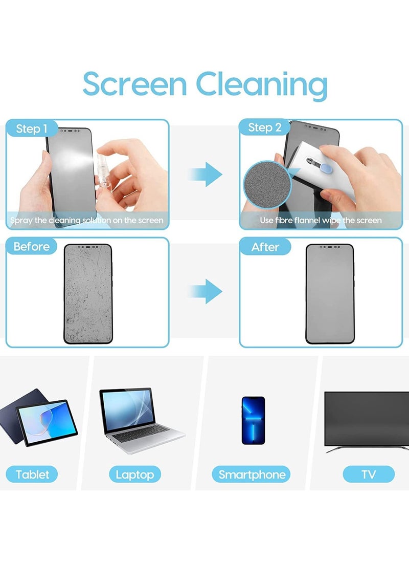 Generic - Laptop Cleaner, 7 in 1 Keyboard Cleaner Set, Computer MacBook Earphone Cleaning Kit, Tablet and Screen Dust Brush Including Soft Sweep, Swipe, 3 in 1 Airpod Cleaner Pen, Key Puller and Spray Bottle - Image 1