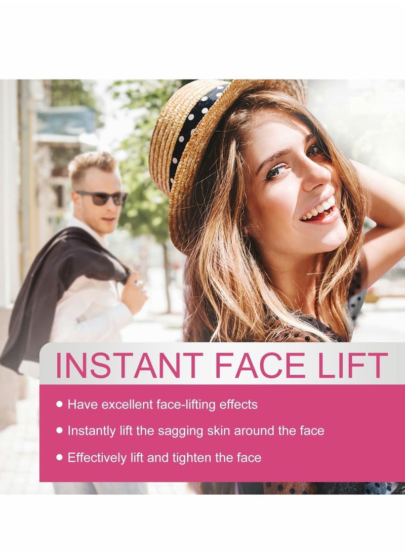 Face Lift Tape, 100 PCS V-Line Tape Lifting Invisible, Tools for Reducing Double Chin, Hiding Wrinkles and Saggy Skin