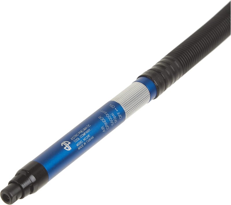 Astro Pneumatic Tool أداة 218 1/8" طاحونة قلمية - 56,000 دورة في الدقيقة, أسود, ذهبي, أزرق, 42377 - Image 2