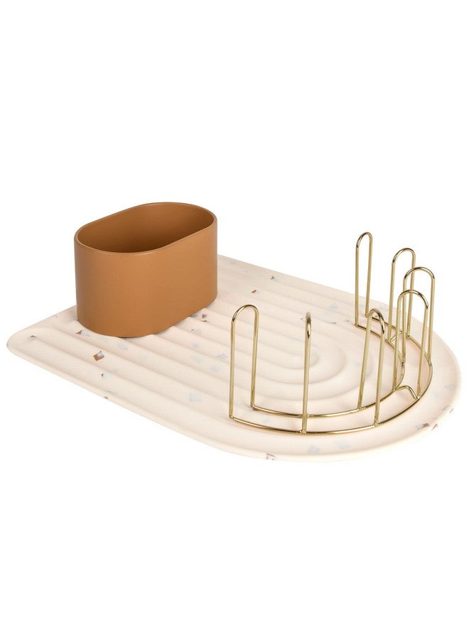 BOON Arc Modular Baby Bottle Drying Rack Includes Silicone Drying Mat Accessory Cup And 7Prong Wire Bottle Rack Baby Essentials - Image 2