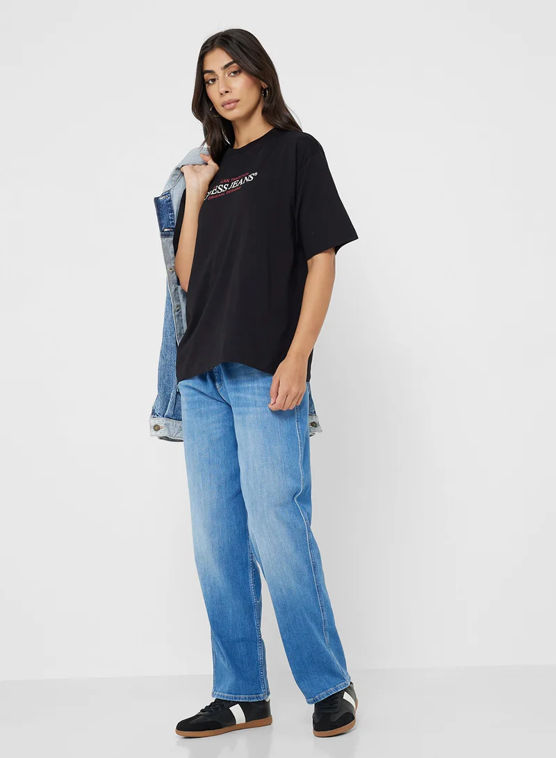 جيس جينز Logo Detail Oversized T-shirt