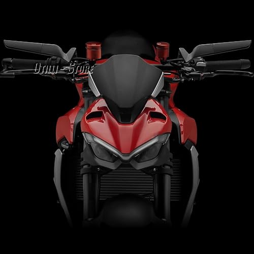 WALIPILUSI Motorcycle Universal Side Mirrors Rotating Rearview Mirrors with Handlebar Mount Kits Fits for Ducati Streetfighter V2/Streetfighter V4/Streetfighter V4 S/Monster 937/937 SP Naked Bike Wing Mirrors - Image 5