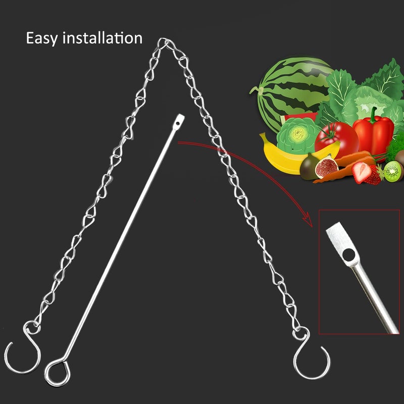 Suplklz Chicken Vegetable Hanging Feeder Toy for Hens Pet Chicken Veggies Skewer Fruit Holder for Hens Large Bird - Image 5