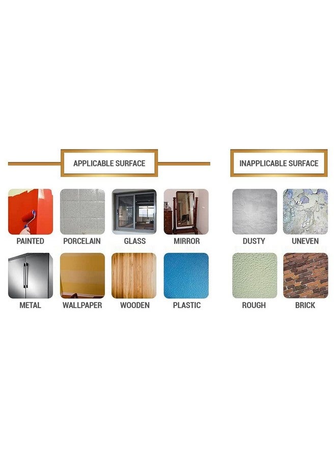 HUBTURE HUBTURE Tile Gap Foil Line Tape - 1CM x 50M (Gold) Self-Adhesive Seam Sticker for Wall, Cabinet, Kitchen, Floor - Waterproof, Decorative, Peel & Stick Mirror Finish Tape - Image 2