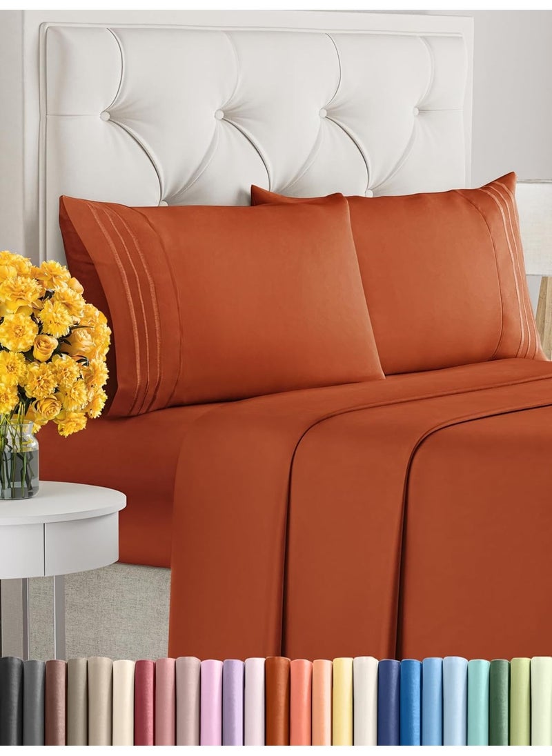 سيجنولا طقم ملاءات مسطحة Signoola مكون من قطعة واحدة - ملاءات مريحة وجيدة التهوية ومبردة - ملاءات سرير فاخرة للفنادق (180 × 240 سم) - جيوب عميقة، سهلة التركيب، فائقة النعومة - Terracto - Image 1