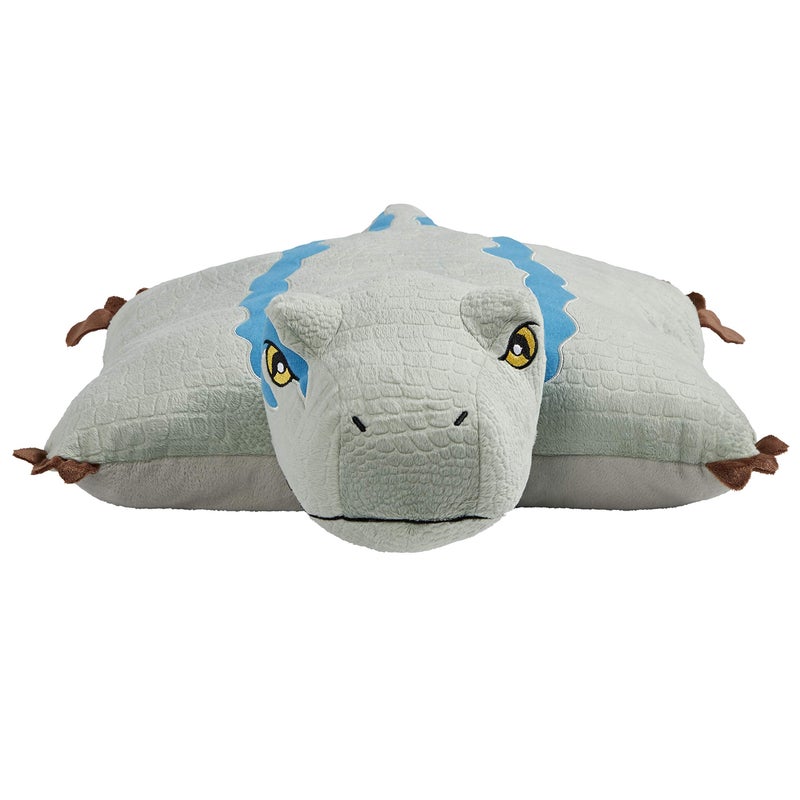 Pillow Pets 16 Blue Velociraptor Stuffed Animal Jurassic World Dinosaur Plush Toy - Image 3