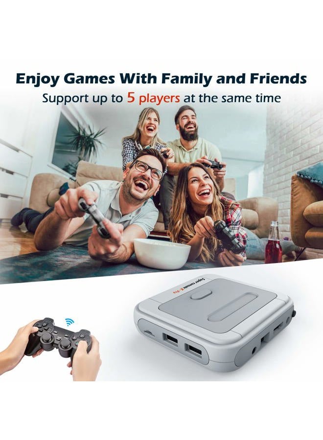 KINHANK سوبر كونسول X مع أكثر من 65,000 لعبة كلاسيكية - أجهزة ألعاب فيديو ريترو، وحدة تحكم محاكي للإخراج HD/AV، متوافقة مع أكثر من 60 محاكي، 2 وحدة تحكم لاسلكية، هدية للعطلات - Image 5