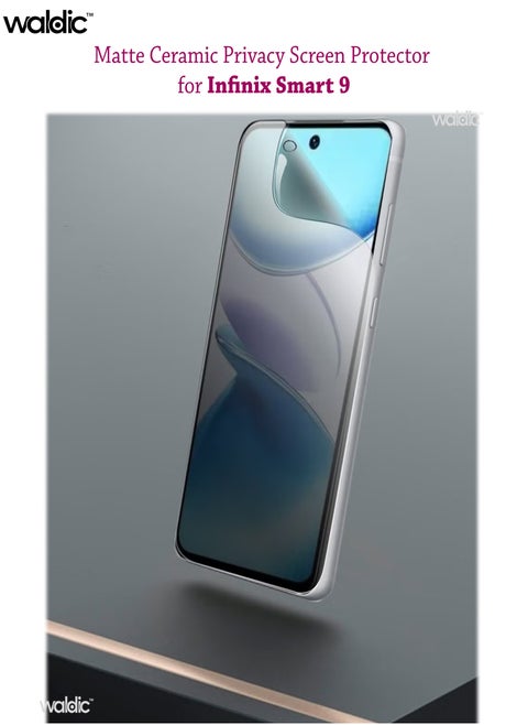 Infinix Smart 9 Full Cover Matte Ceramic Privacy Screen Protector - Explosion-Proof, Anti-Bubble, Anti-Fingerprint | Flexible Privacy Nano Ceramic, Anti-Peeping, Edge-to-Edge Coverage, High Transparency, Delicate Touch, Easy Installation