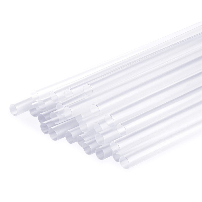 Comfy Package [100 Pack] Jumbo Smoothie Straws, Plastic Boba Straws, Milkshake Straws - Clear - Image 3
