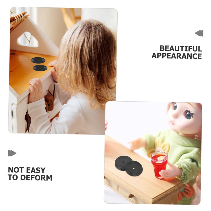 12Pcs Miniature Black Vinyl Records Dollhouse Decor Desktop Display Models - Image 4