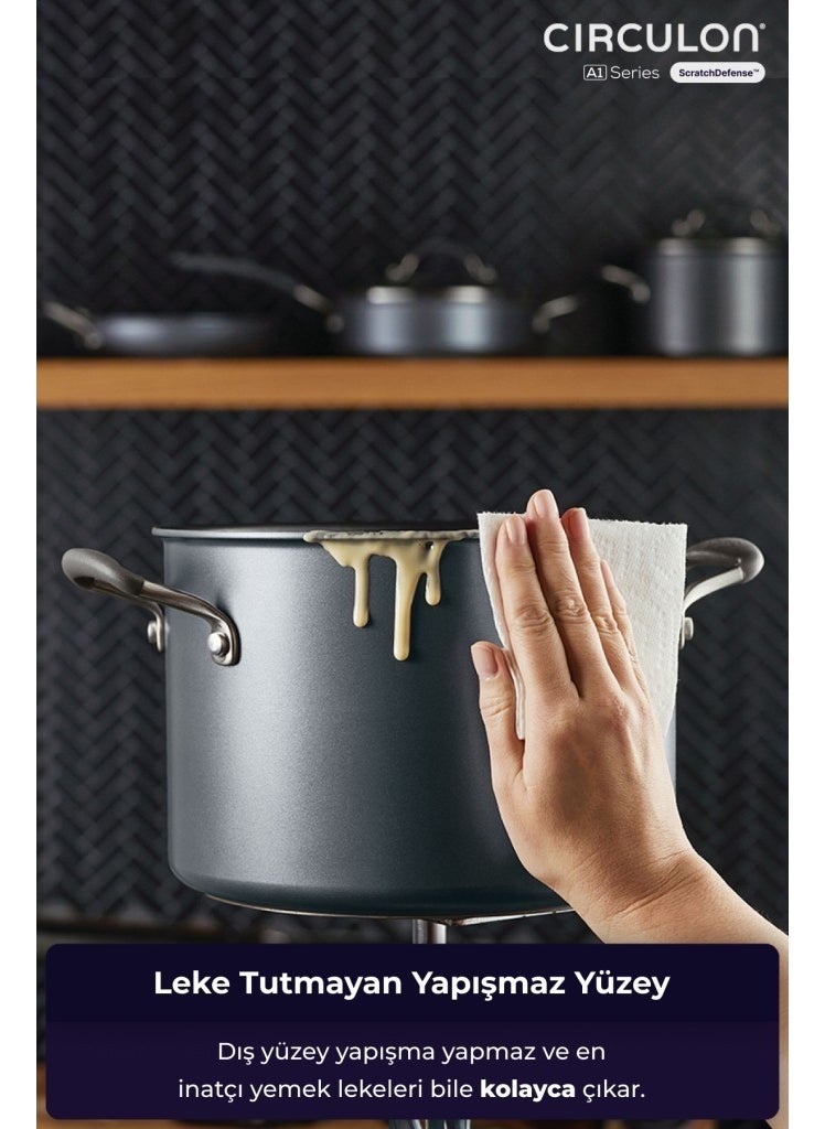 Circulon 24 cm Deep Pot with Lid  - Image 2