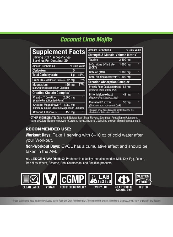 AllMax Nutrition ALLMAX Nutrition CVOL, Coconut Lime, 30 Serving  - Image 2