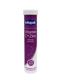VALUPAK IMMUNE SUPPORT VITAMIN C+ ZINC EFFERVESCENT TABLETS 20S 