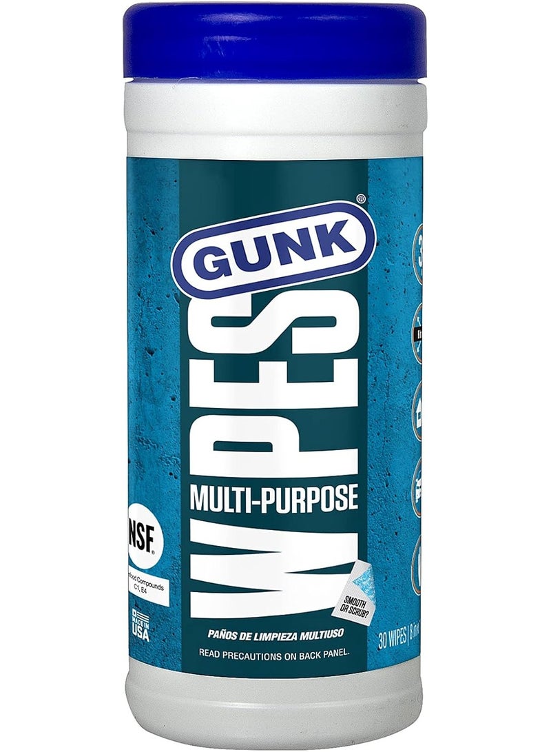 Gunk Multi Purpose Wipes 30 Pcs Pack - Image 1
