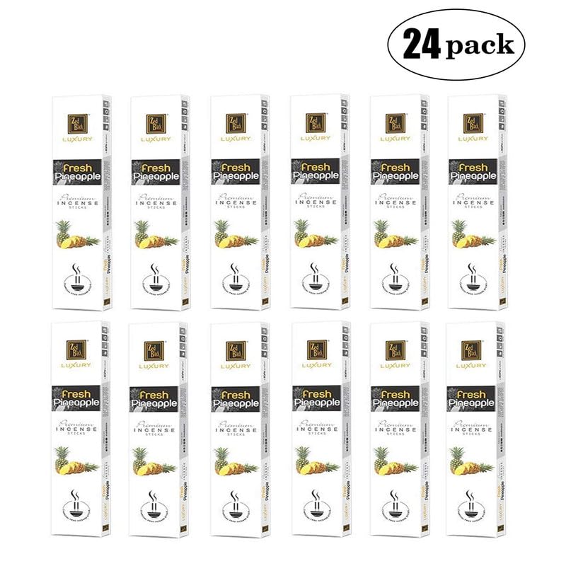 Zed Black Luxury Pineapple Incense Sticks Pack of 2 Total 24 Small Packets Fragrance Sticks - Image 3