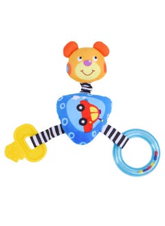 Generic Lala Children's Cartoon Cloth Toy Cute Animal Early Education Plush Baby Toy Hand Stick-Color:Bear Triangle  - Image 1