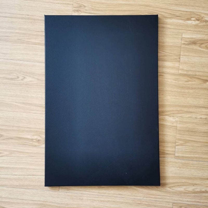 Supply Of Painting Materials Picture Frame European Style Oil Painting Frame Pure Black Canvas 280G Pure Cotton Pure Wood Acrylic Coating - Image 2
