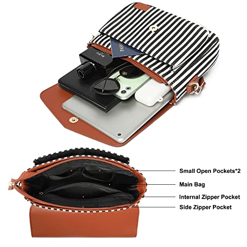 Bosidu Crossbody Bags for Women, Large Capacity Canvas Travel Purses and Handbags for Women, Shoulder Messenger Bag for Daily Use - Image 4