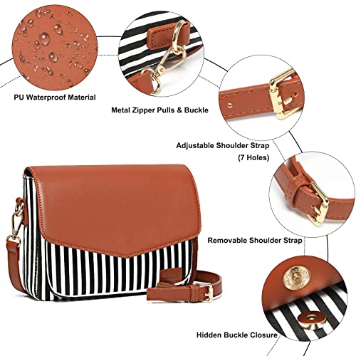 Bosidu Crossbody Bags for Women, Large Capacity Canvas Travel Purses and Handbags for Women, Shoulder Messenger Bag for Daily Use - Image 5